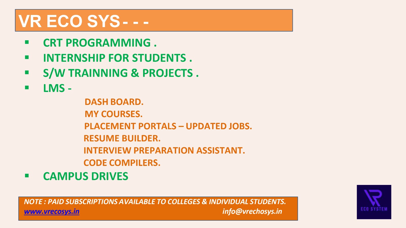 SPR's Online Exam Portal
